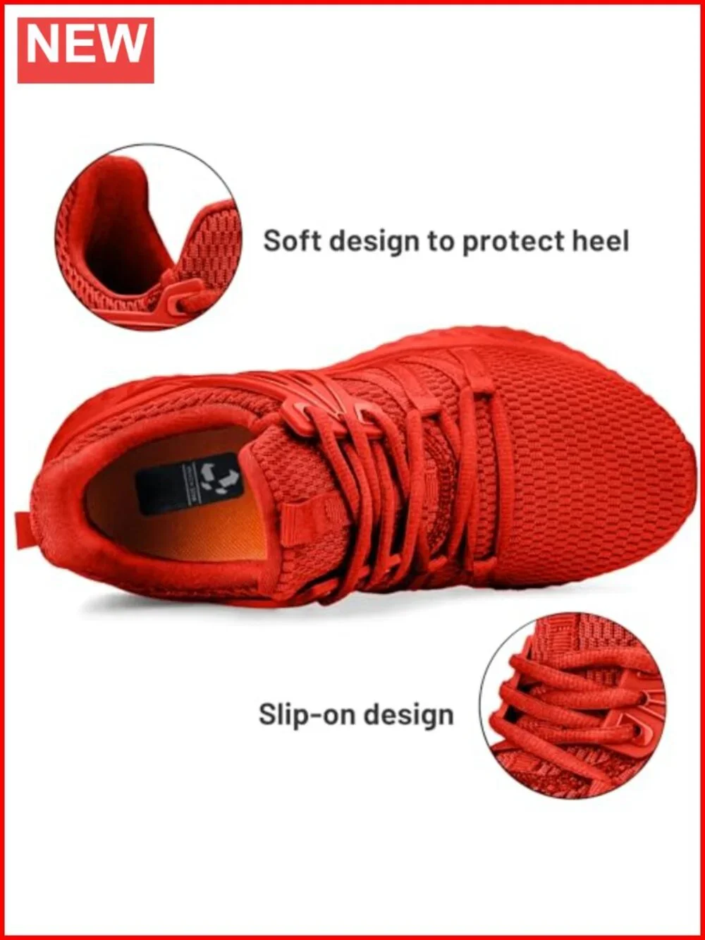 Women's Slip On Sneakers Lightweight Walking Tennis Shoes for Gym Travel Work